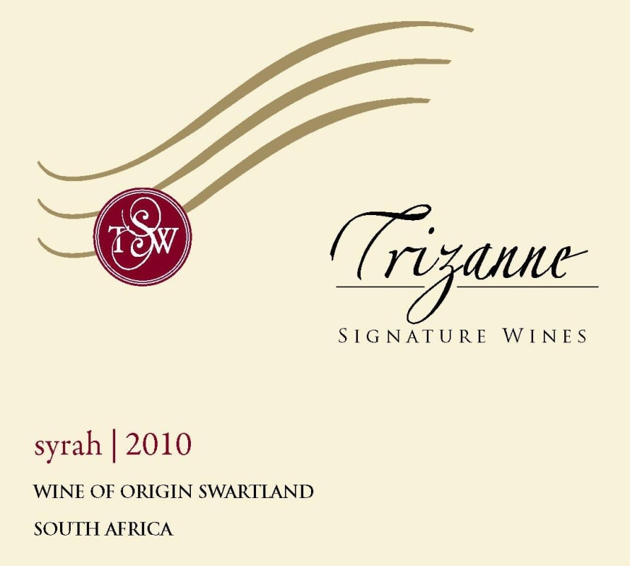 Trizanne Signature Wines Signature Wines Syrah 2010 Front Label