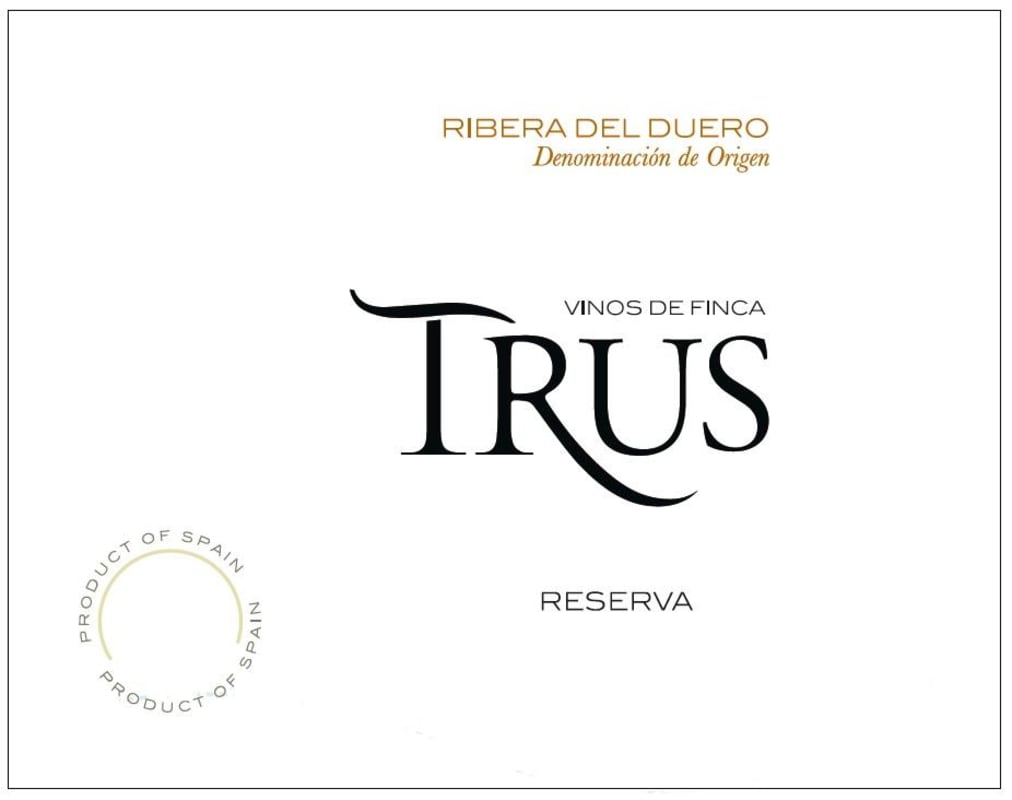 Trus Bodega Reserva 2009 Front Label
