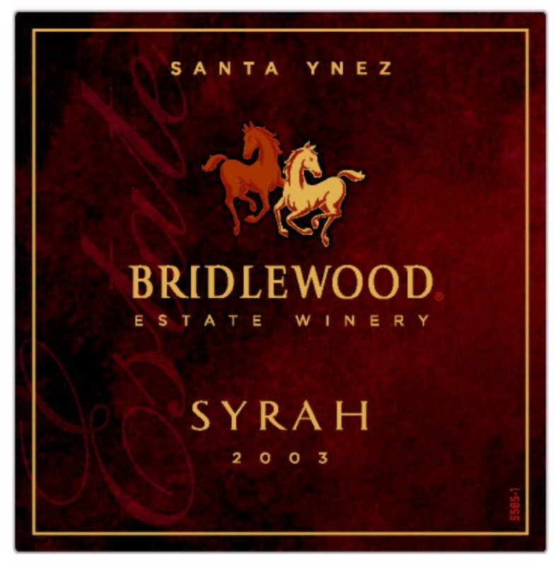 Bridlewood Syrah 2003 Front Label