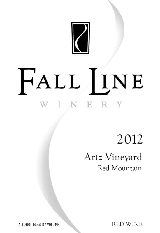 Fall Line Winery Artz Vineyard 2012 Front Label