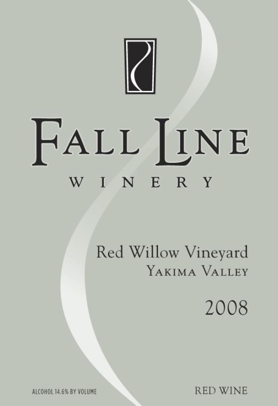 Fall Line Winery Red Willow Vineyard Red Blend 2008 Front Label