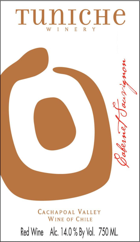 Tuniche Winery Cabernet Sauvignon 2013 Front Label
