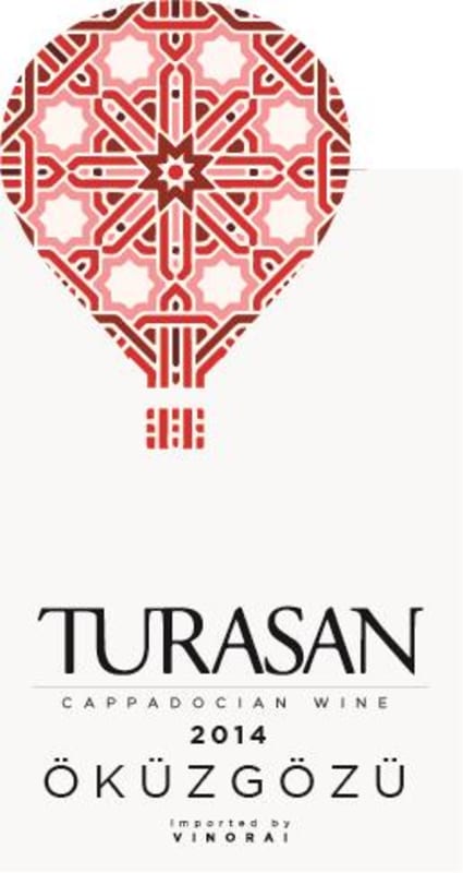 Turasan Winery Okuzgozu 2014 Front Label