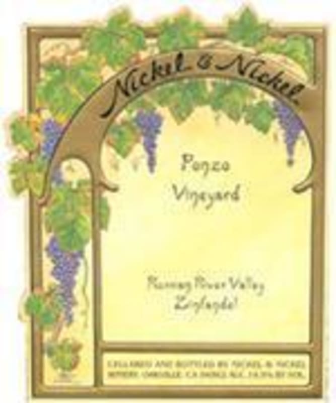Nickel & Nickel Ponzo Zinfandel 1998 Front Label
