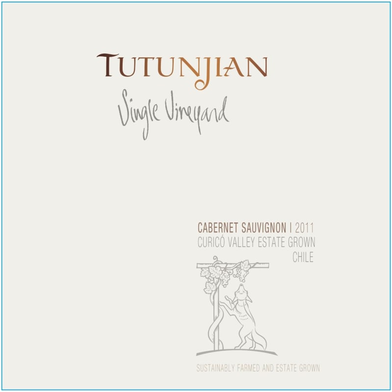 Tutunjian Family Vineyards Single Vineyard Cabernet Sauvignon 2011 Front Label
