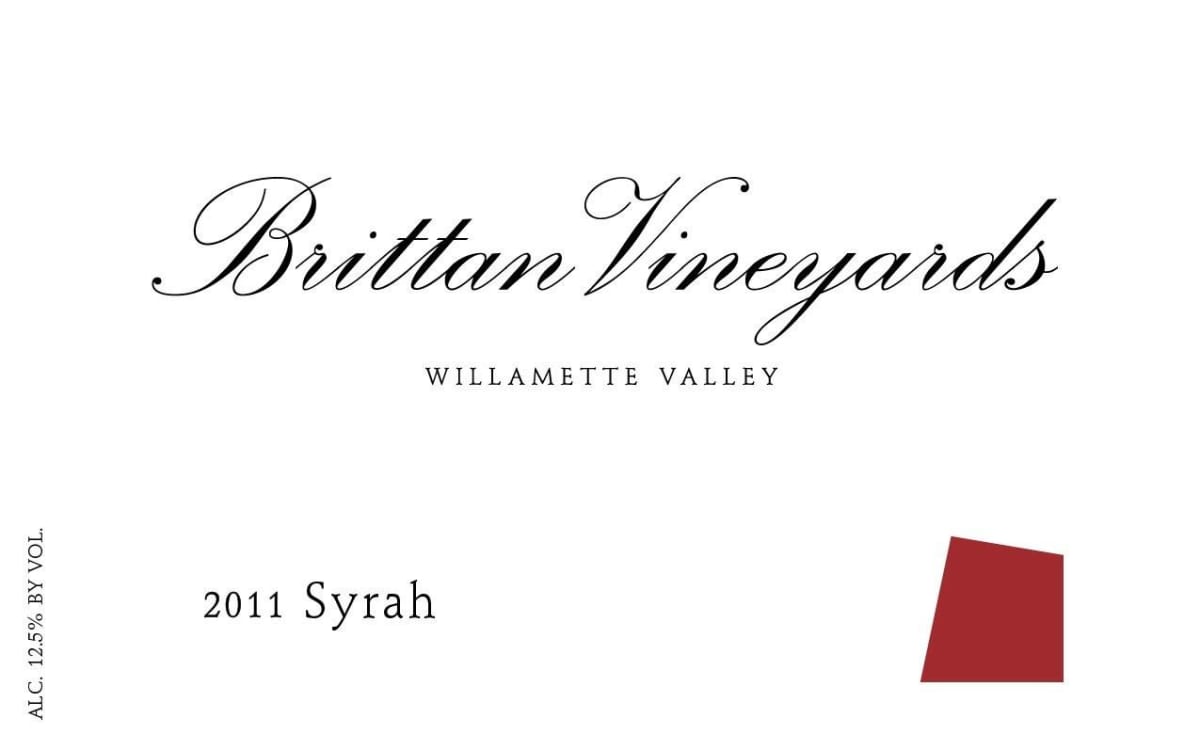Brittan Syrah 2011 Front Label