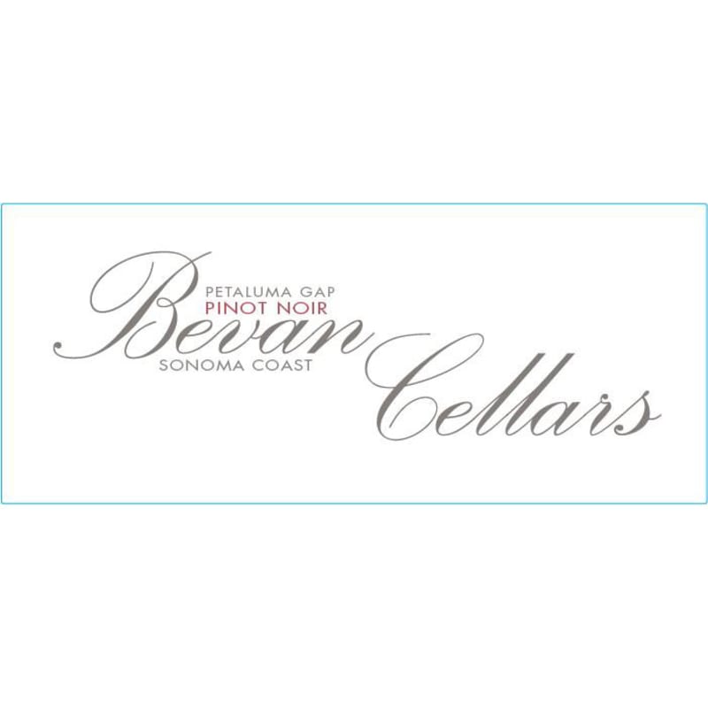Bevan Cellars Petaluma Gap Pinot Noir 2015 Front Label