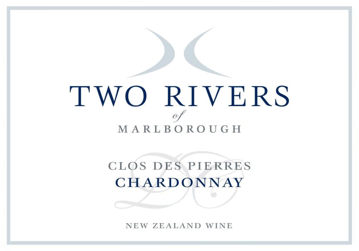 Two Rivers of Marlborough Clos de Pierres Chardonnay 2015 Front Label