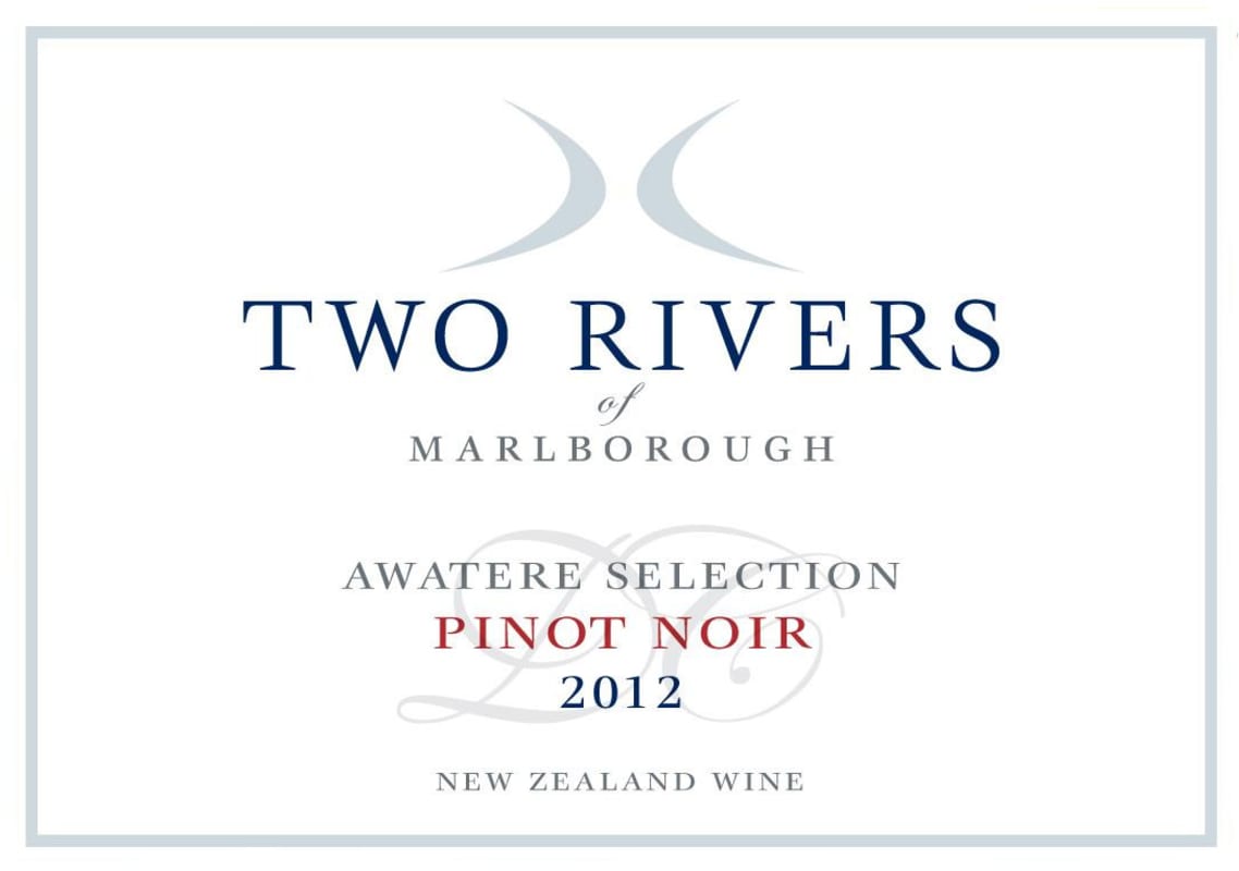 Two Rivers of Marlborough Awatere Selection Pinot Noir 2012 Front Label