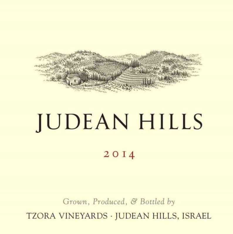 Tzora Judean Hills 2014 Front Label