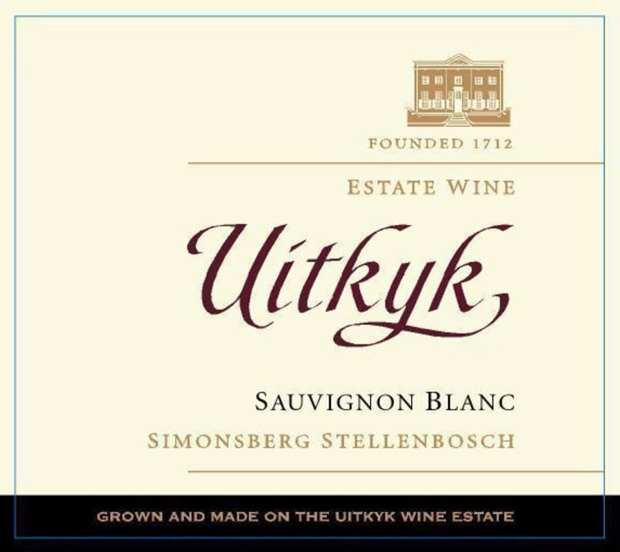 Uitkyk Wine Estate Sauvignon Blanc 2013 Front Label