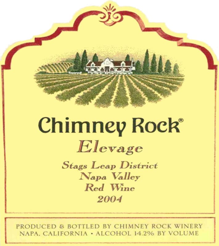 Chimney Rock Elevage Red 2004 Front Label