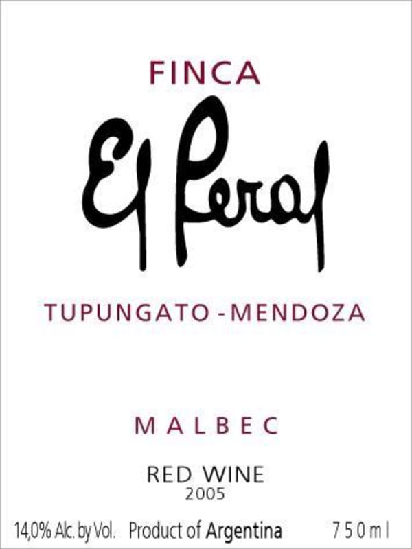 Uruco Wines Finca El Peral Malbec 2005 Front Label