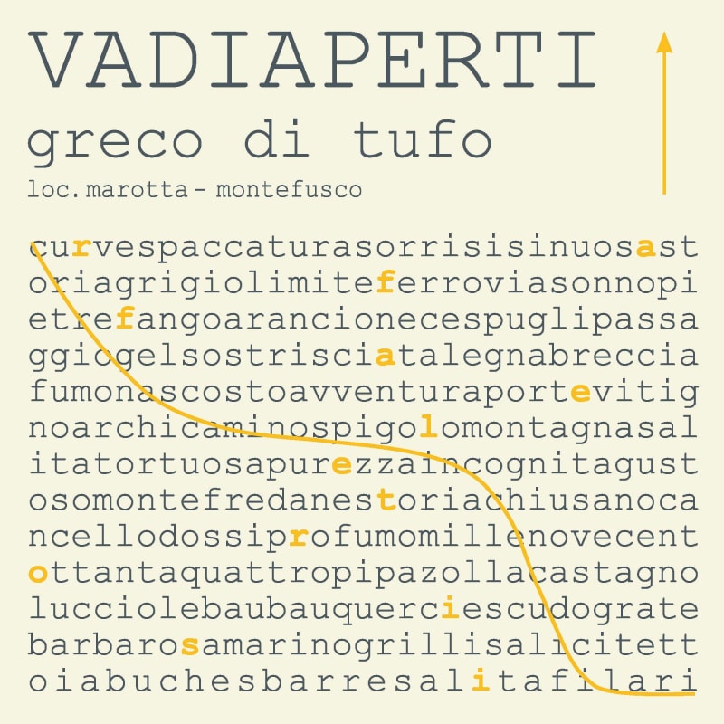 Vadiaperti Greco di Tufo 2012 Front Label