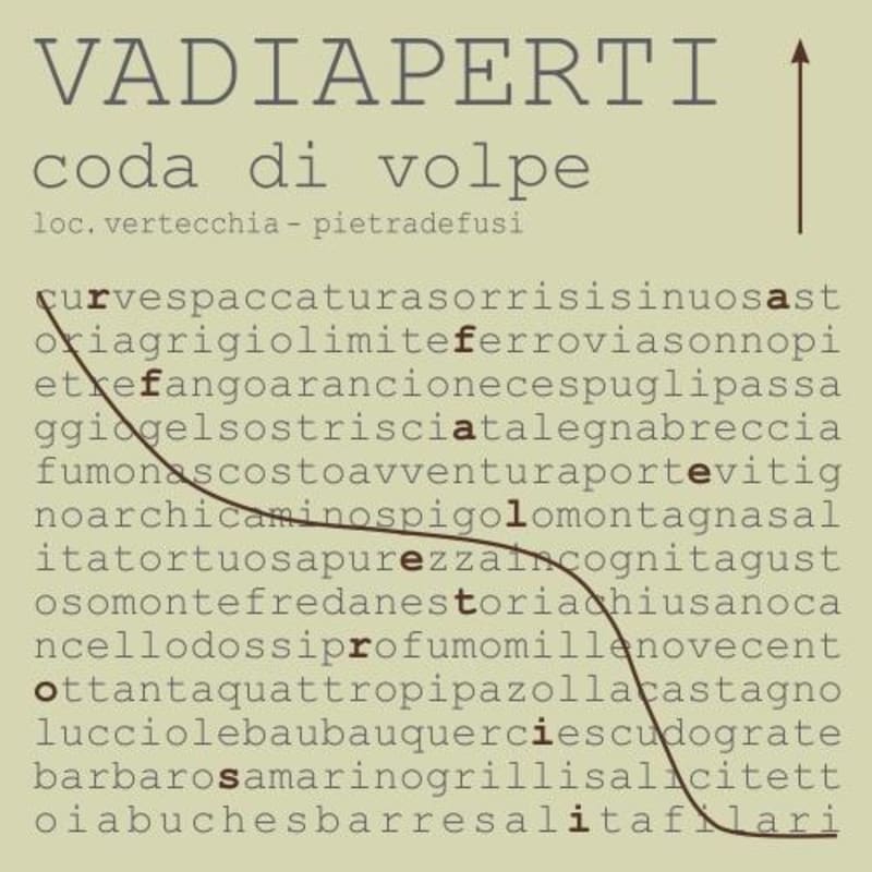 Vadiaperti Irpinia Coda di Volpe 2014 Front Label