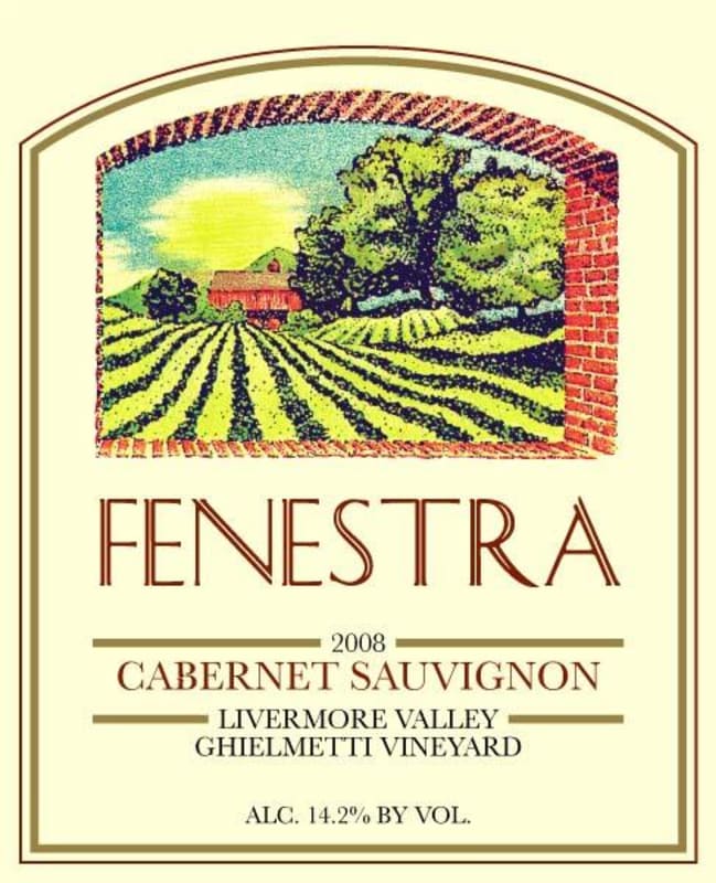 Fenestra Winery Ghielmetti Vineyard Cabernet Sauvignon 2008 Front Label