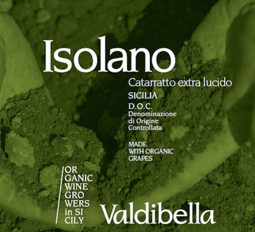 Valdibella Sicilia Isolano Extra Lucido Catarratto 2014 Front Label