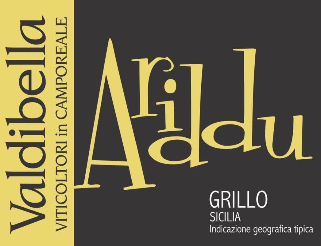 Valdibella Sicilia Ariddu Grillo 2014 Front Label