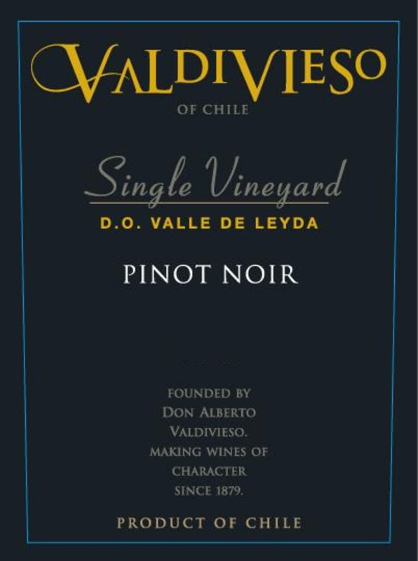 Valdivieso Single Vineyard Pinot Noir 2012 Front Label