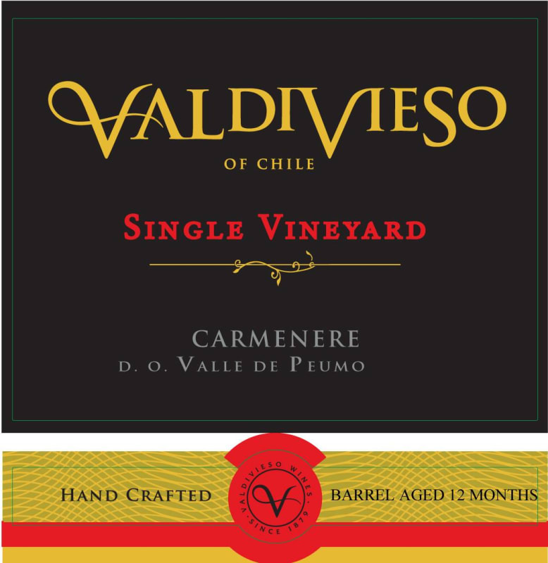 Valdivieso Single Vineyard Carmenere 2012 Front Label