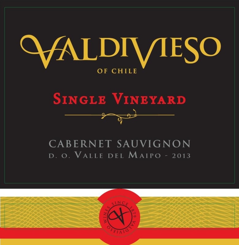 Valdivieso Single Vineyard Cabernet Sauvignon 2013 Front Label