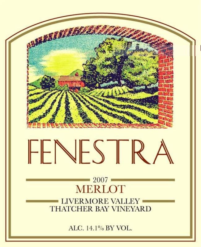 Fenestra Winery Thatcher Bay Vineyard Merlot 2007 Front Label