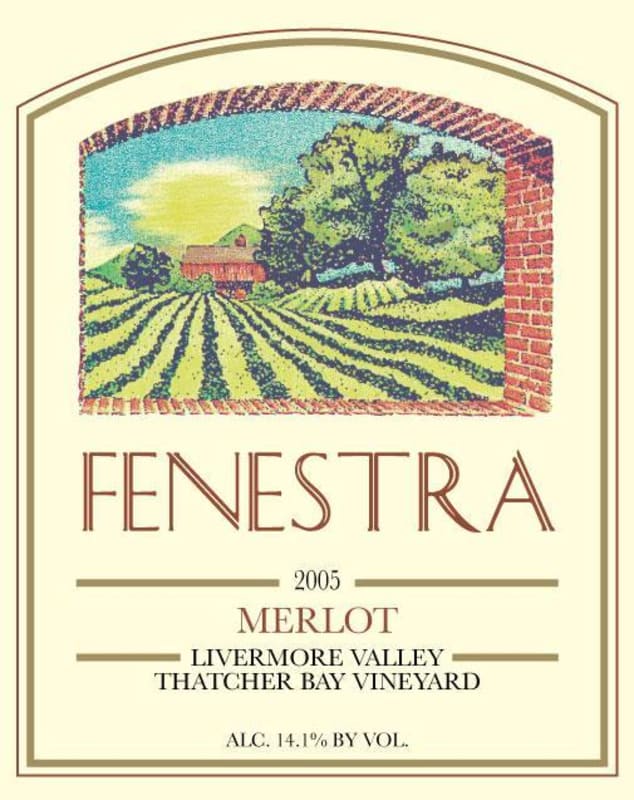 Fenestra Winery Thatcher Bay Vineyard Merlot 2005 Front Label