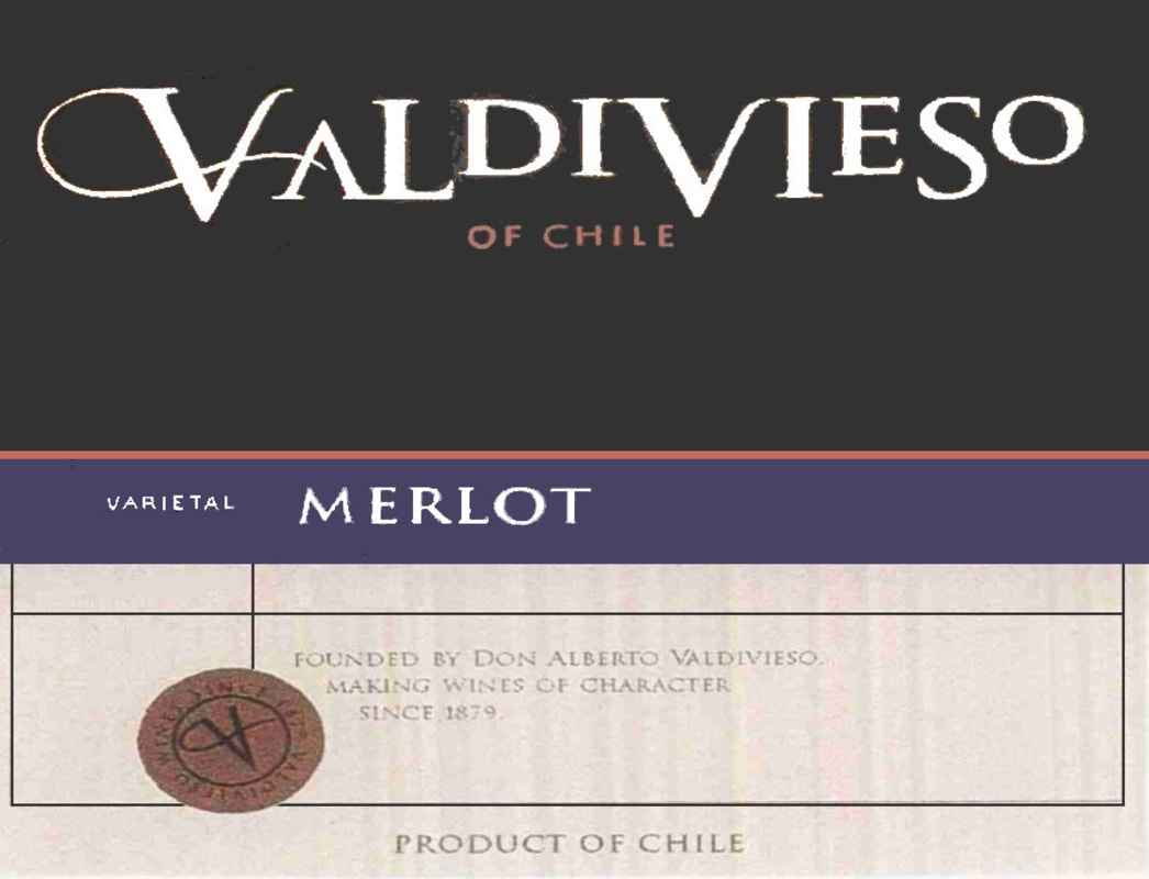 Valdivieso Merlot 2008 Front Label