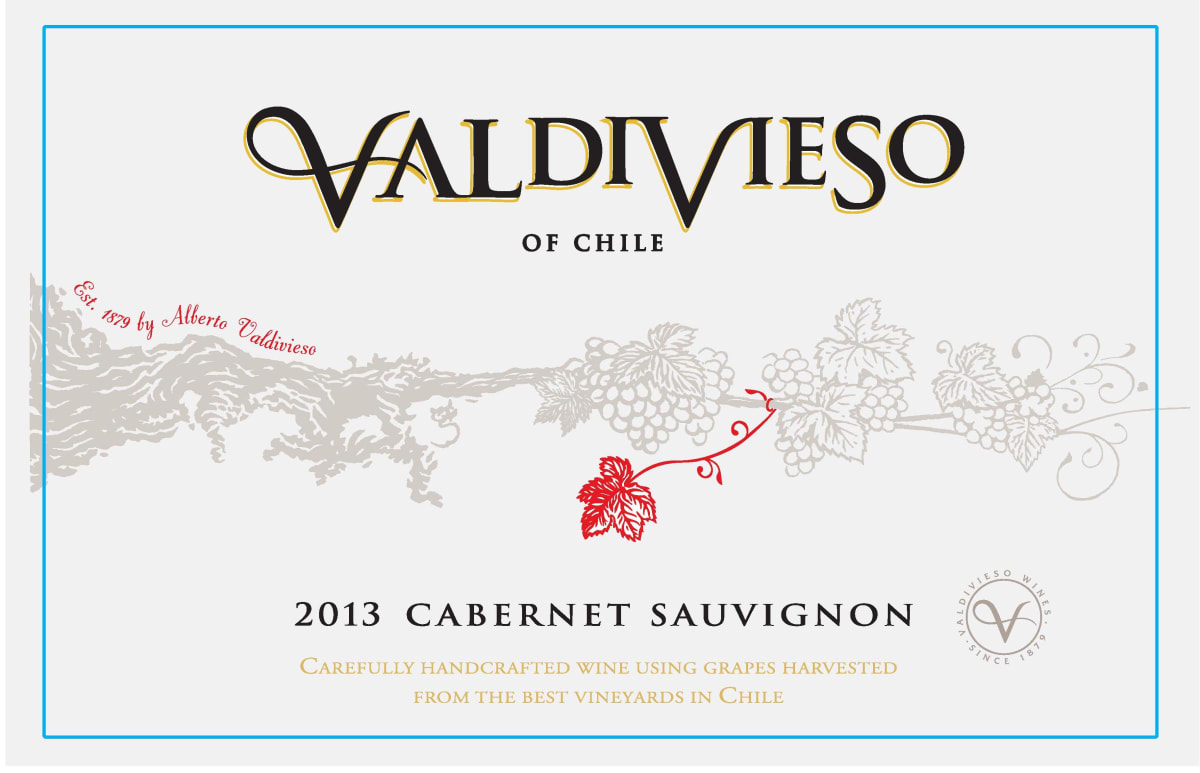 Valdivieso Cabernet Sauvignon 2013 Front Label
