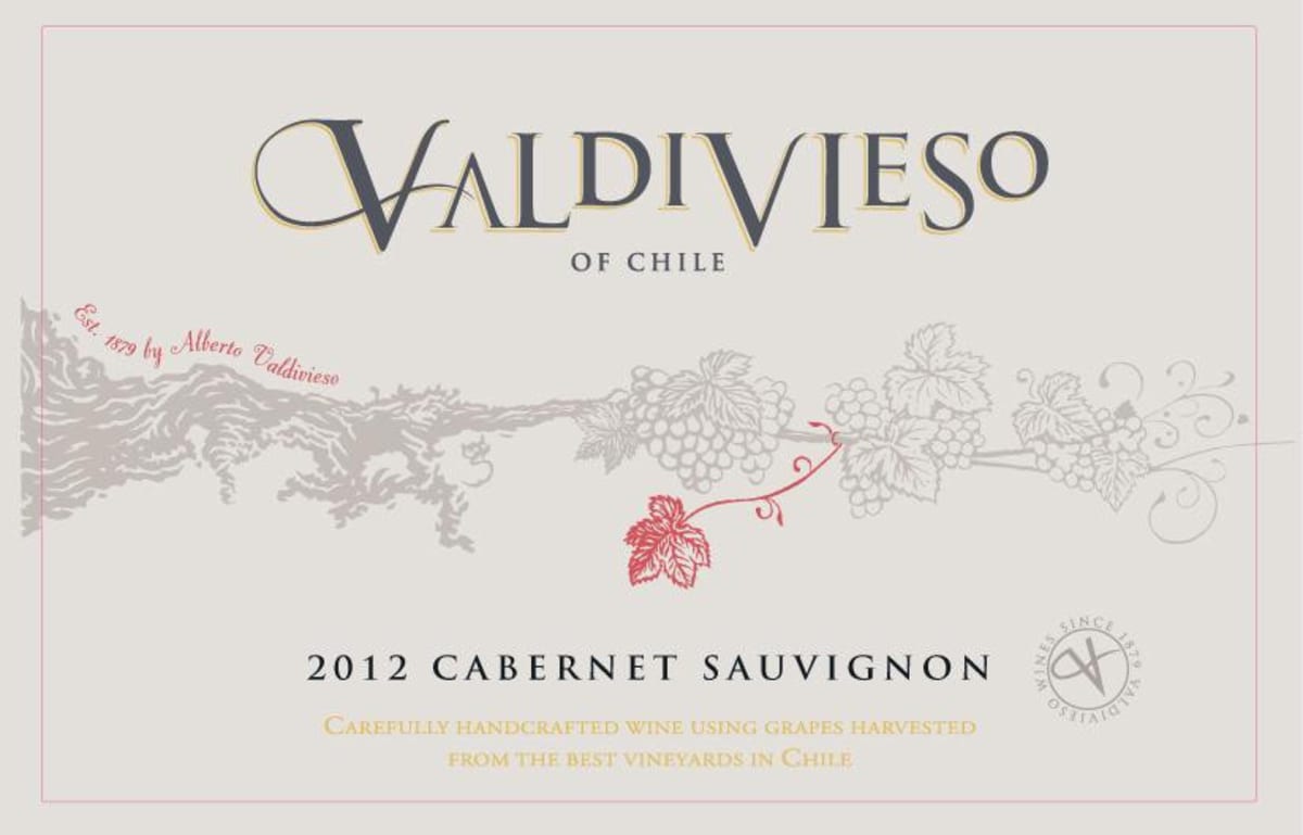 Valdivieso Cabernet Sauvignon 2012 Front Label