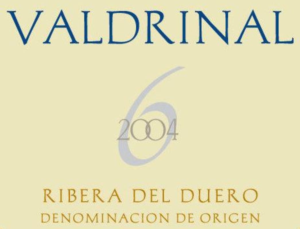 Valdrinal Ribera del Duero 6 2004 Front Label