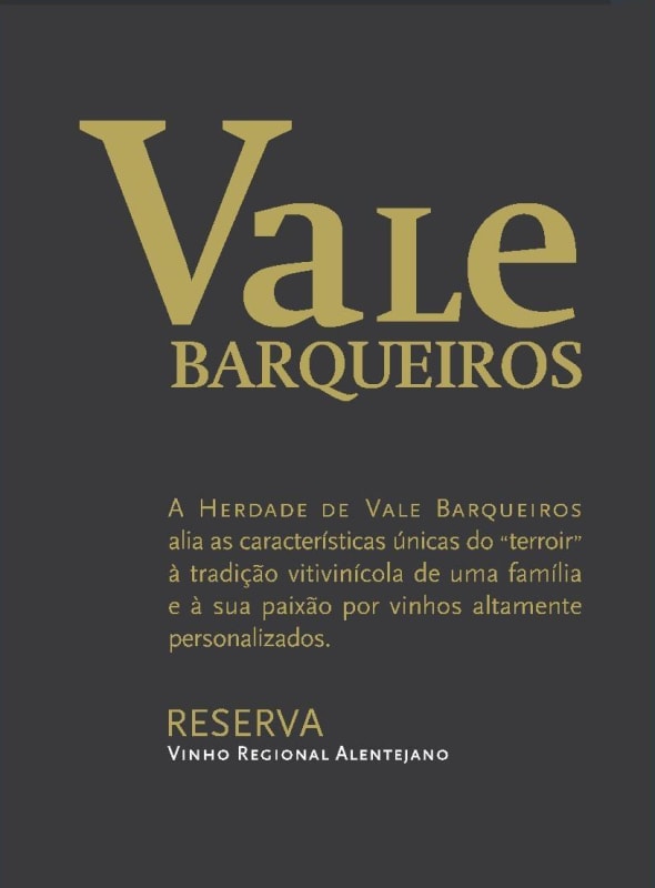 Vale Barqueiros Vinho Regional Alentejano Reserva 2013 Front Label