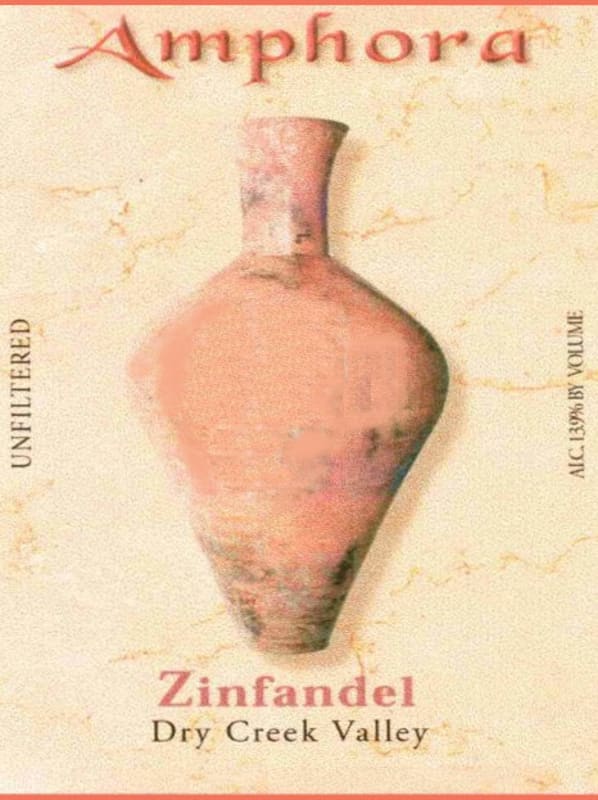 Amphora Wines Zinfandel 2002 Front Label