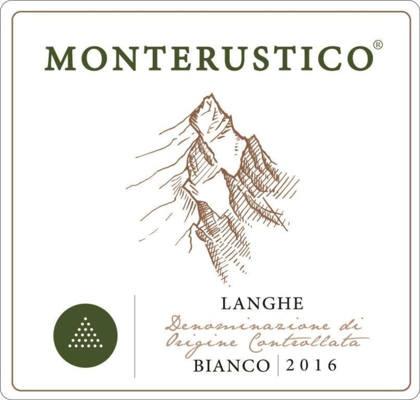 Monterustico Langhe Bianco 2016 Front Label