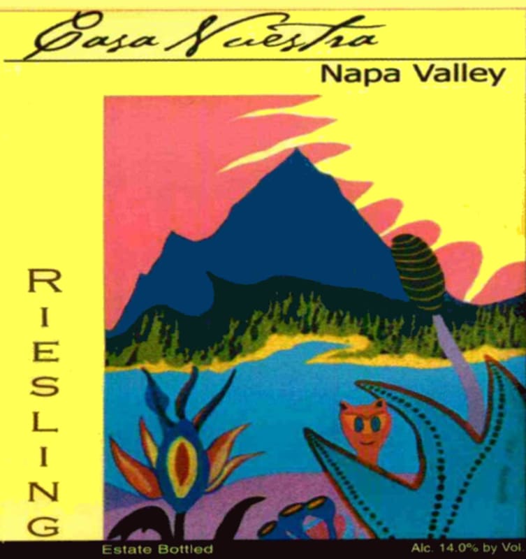 Casa Nuestra Winery & Vineyards Napa Valley Riesling 2016 Front Label