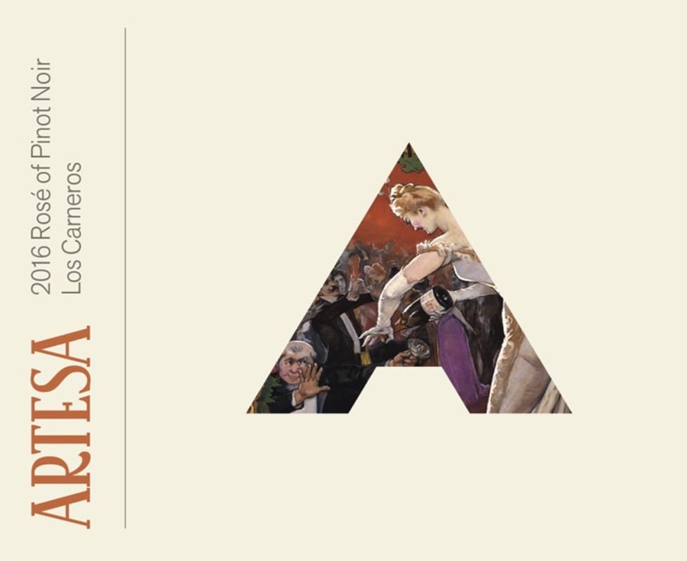 Artesa Rose of Pinot Noir Rosé 2016 Front Label