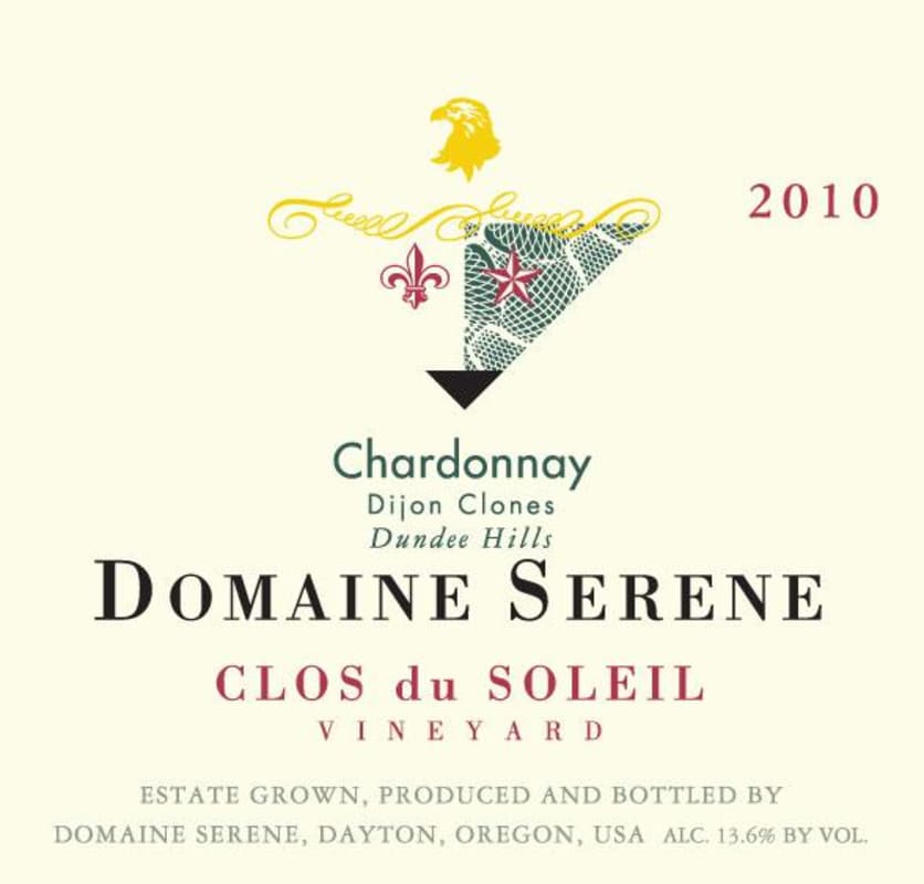 Domaine Serene Clos du Soleil Vineyard Chardonnay 2010 Front Label