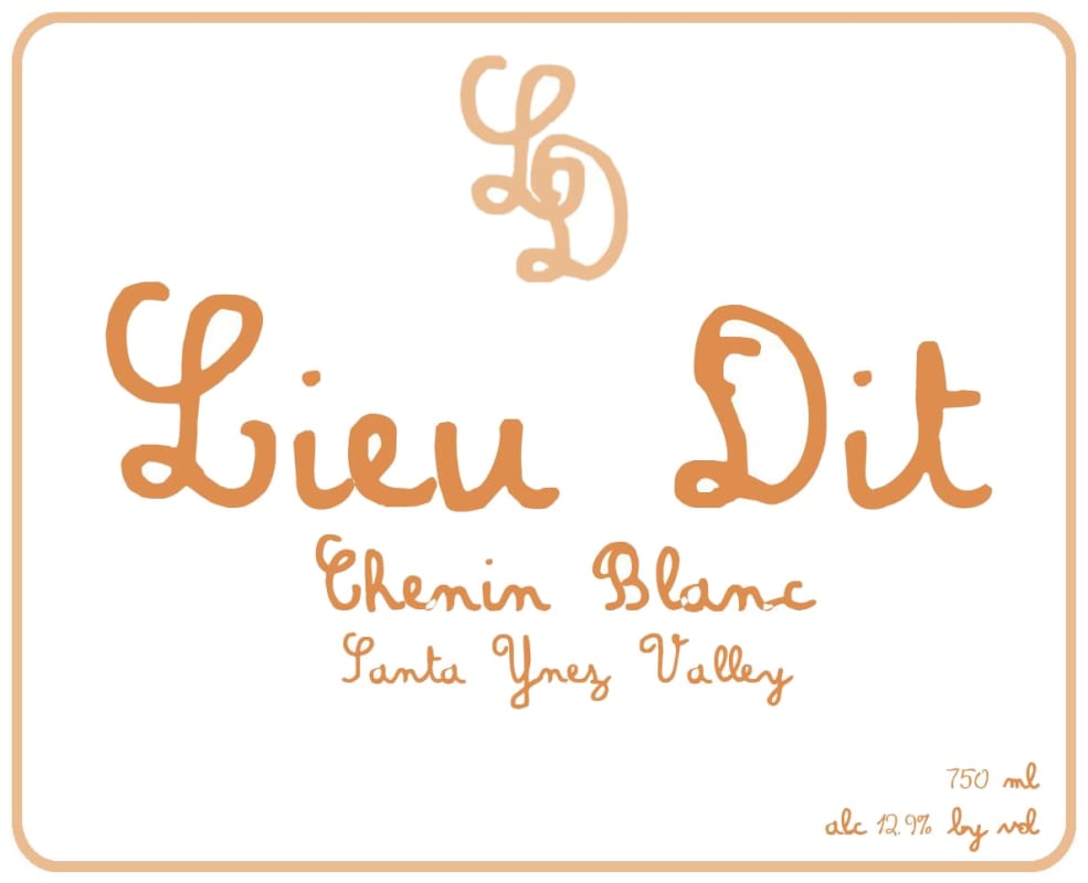 Lieu Dit Chenin Blanc 2015 Front Label