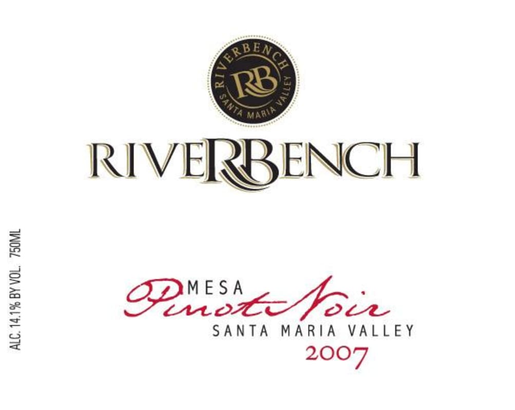 Riverbench Mesa Pinot Noir 2007 Front Label