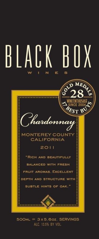 Black Box Wines Chardonnay 2011 Front Label