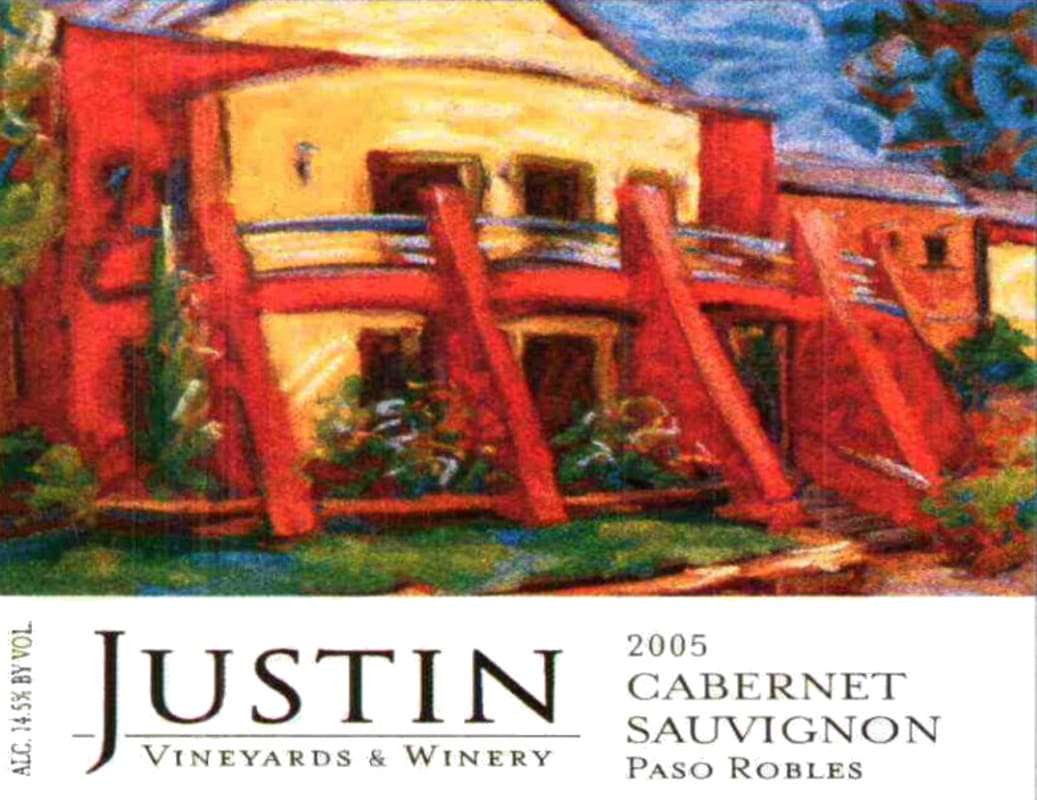 Justin Cabernet Sauvignon 2005 Front Label