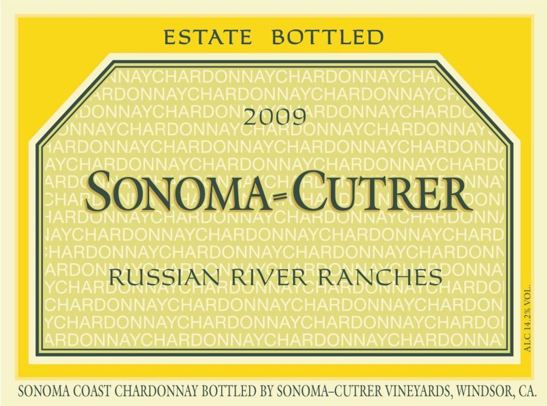 Sonoma-Cutrer Russian River Ranches Chardonnay 2009 Front Label