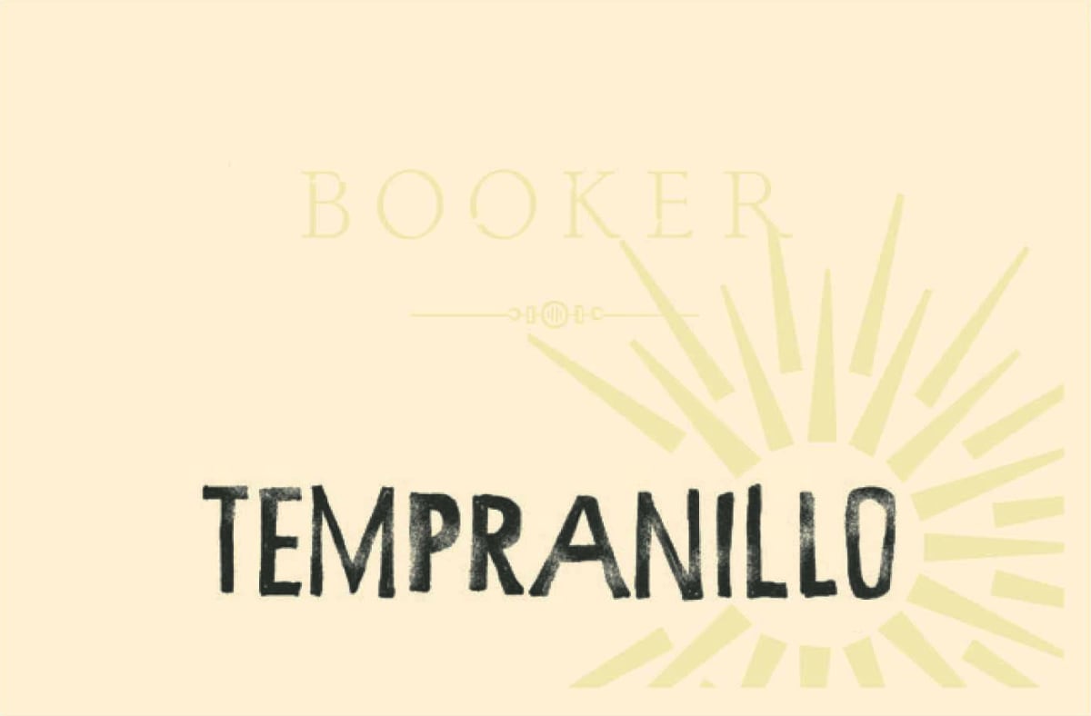 Booker Vineyard Tempranillo 2011 Front Label