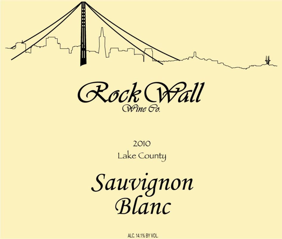 Rock Wall Sauvignon Blanc 2010 Front Label