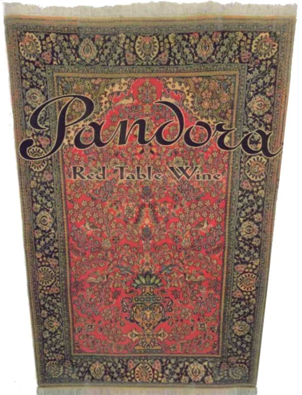 Alban Pandora 2004 Front Label