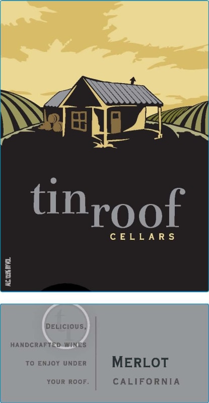 Tin Roof Merlot 2014 Front Label