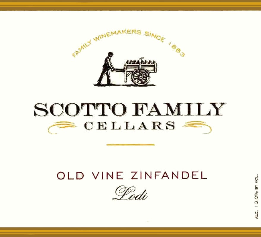 Scotto Family Cellars Old Vine Zinfandel 2008 Front Label