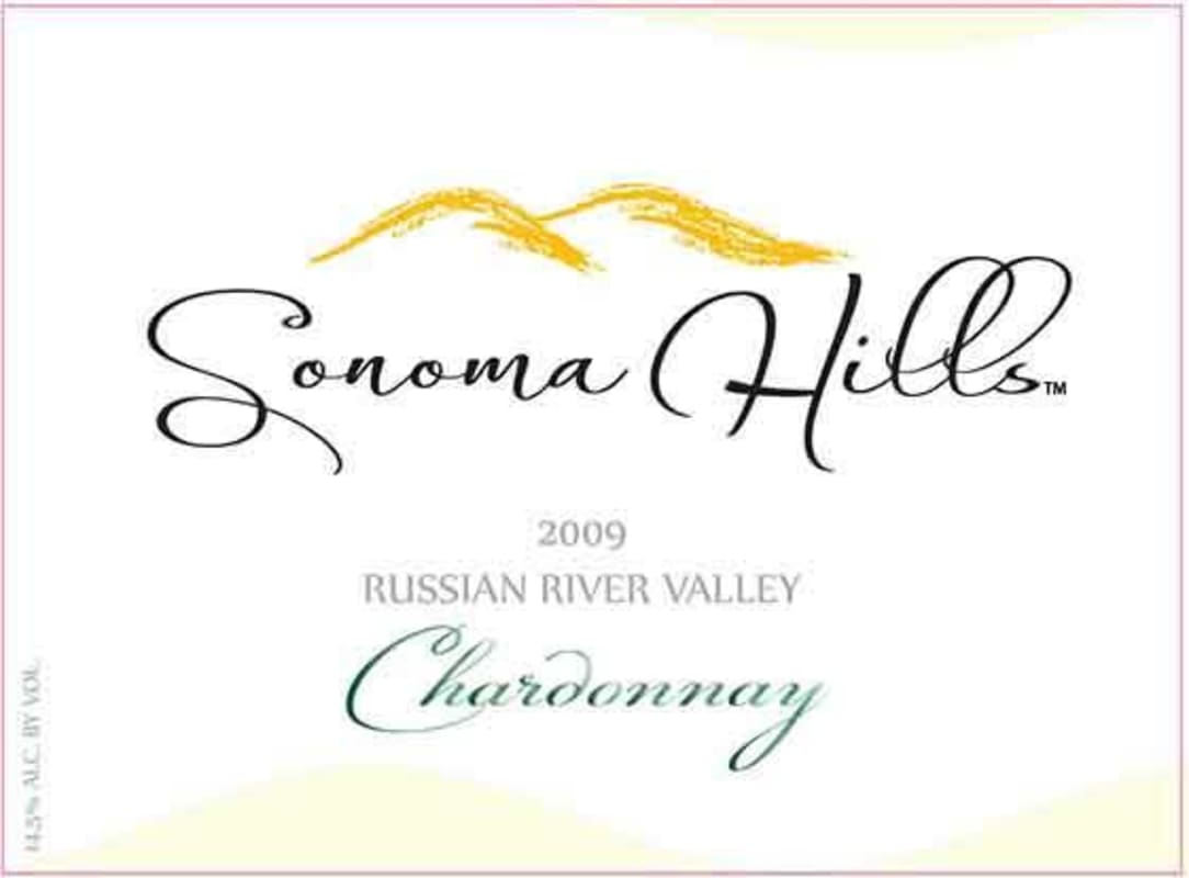 Sonoma Hills Chardonnay 2009 Front Label