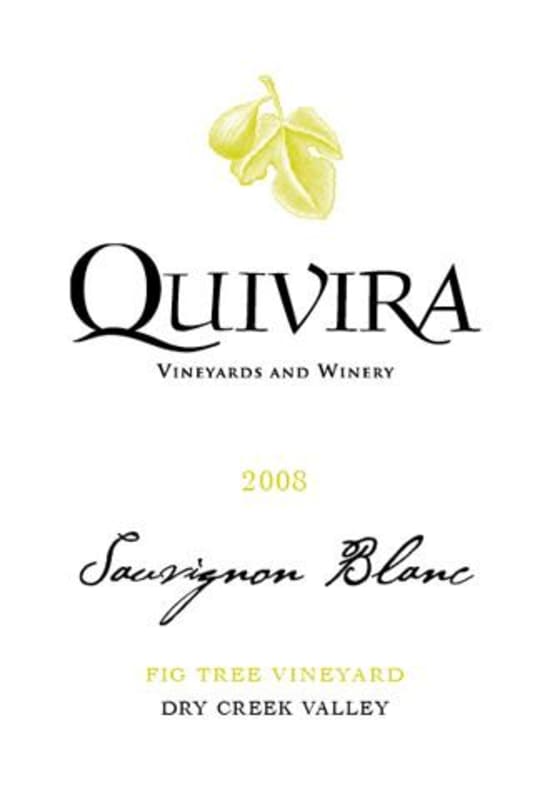 Quivira Fig Tree Sauvignon Blanc 2008 Front Label