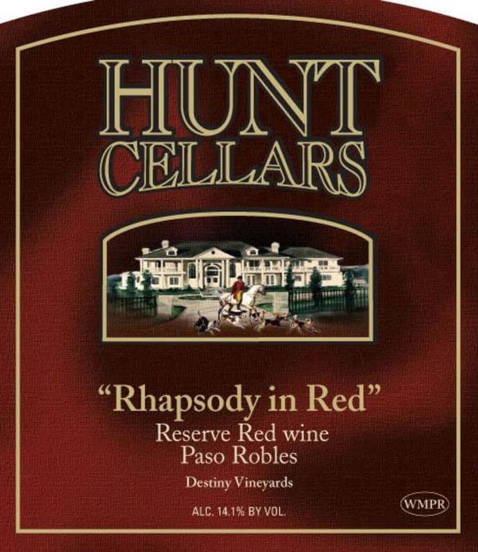 Hunt Cellars Rhapsody in Red Reserve 2011 Front Label